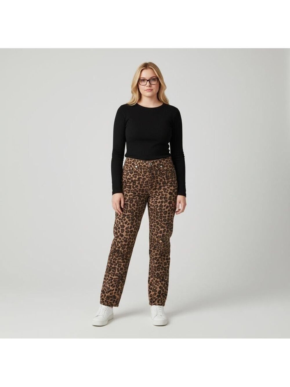 Good American good waist cheetah jeans size 2/26